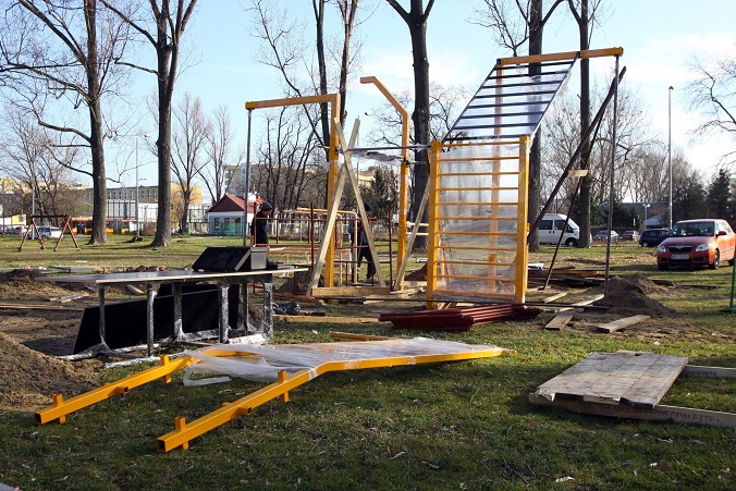 Moduły konstrukcji parku Street Workout